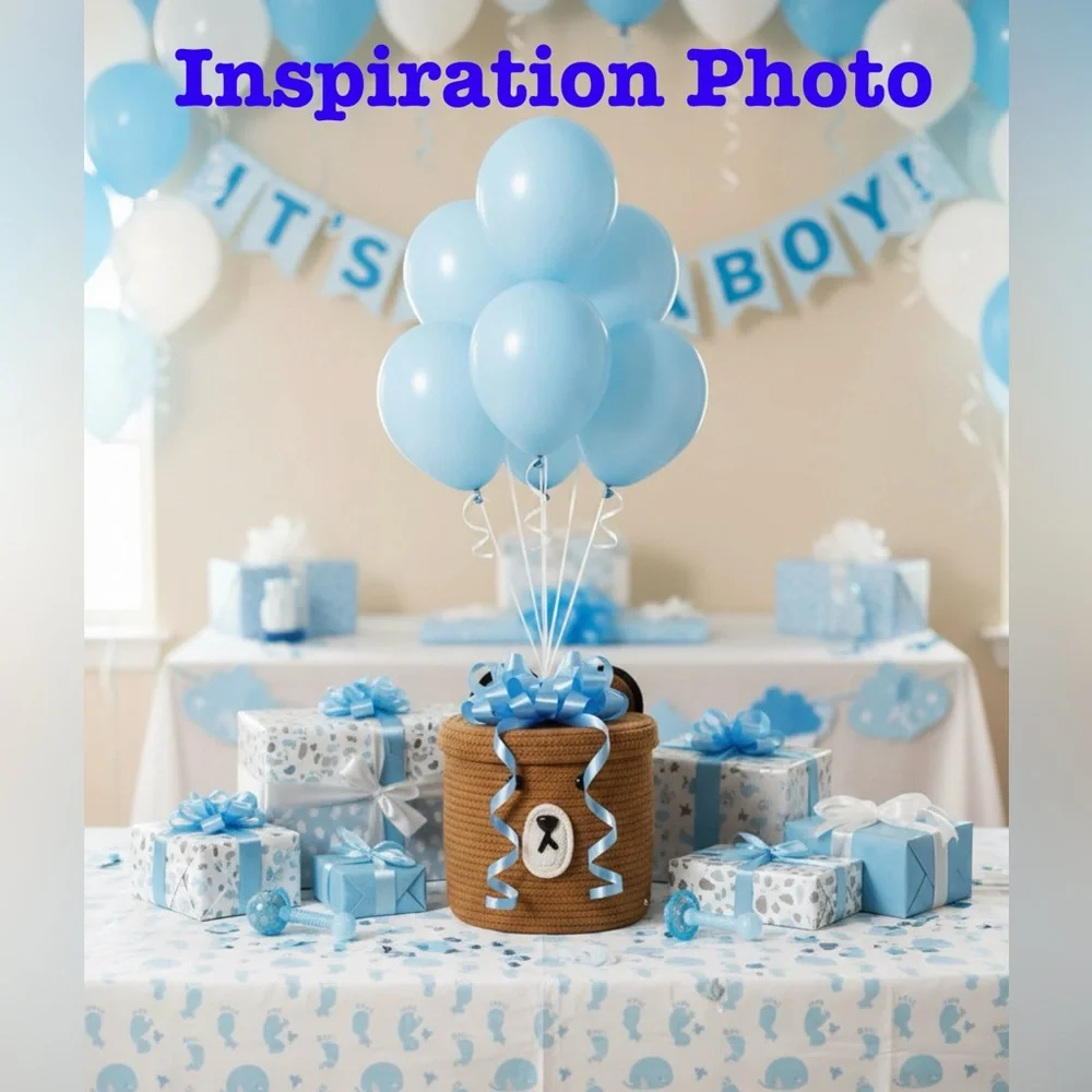 Foldable woven rope bear storage basket